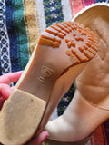Vintage 70s Sherpa Lined Cowboy Boots Women's 8