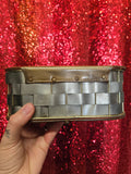 Vintage Vinyl and Aluminum Box Bag