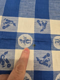 Vintage Blue and White Dutch Print Towel
