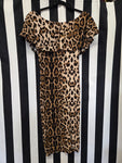 Anita Cruz Unique Vintage Leopard Print Dress