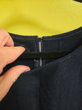 Vintage 60s Navy Wool Jumper Dress