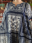 Vintage Blue and White Indian Kaftan
