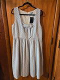 Gently Used Tailor & Twirl Blue & White Victoria Dress