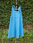 Vintage 60s Blue Polka dot dress