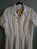 Vintage Volup Pastel Blue Shirt Dress