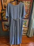 Vintage Volup 90s Denim Front Button Maxi Dress