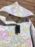 Unforgiven Upcycled Purple Floral Blanket Hoodie