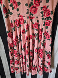 Gently Used Vixen Vanity Fair pink rose dress