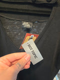 Gently Used Rock Steady Black Cut Out Top