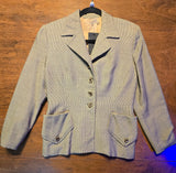 Vintage 40s Vogue Special Deisgn Houndstooth Jacket