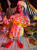 Odd Betties Vintage Pink Clown Collar and Apron
