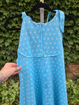 Vintage 60s Blue Polka dot dress