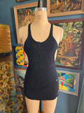 Vintage 30s AS IS Jantzen Black Wool Swimsuit
