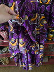 Gently Used African Purple Floral Dress
