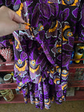 Gently Used African Purple Floral Dress