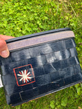 Vintage 60s Black Paisley Bandana Basket Purse