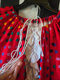 Odd Betties Vintage Red Polka Dot & Ruffle Clown Set