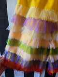 Odd Betties Vintage Yellow Rainbow Tulle Clown Set