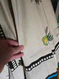 Vintage 60 Mexico souvenir palm tree circle skirt dress