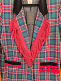 Unforgiven Upcycled Alaska Blue and Red Plaid Jacket