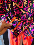 Odd Betties Vintage 80s Neon Orange Clown Suit