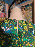 Odd Betties 70s Green and Yellow Paisley Kaftan