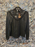 Vintage Black Victorian Inspired Blouse