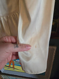 Vintage 80s Gunne Sax Ivory satin lace and ruffle top