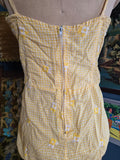 Vintage 60s Cole of California Yellow Gingham Swimsuit