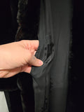 Vintage 30s Full Length Black Fur Coat