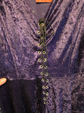 Gently Used Black Rose Purple Velvet Dress