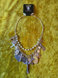 Unforgiven Silver Religious Charm Rosary Necklace