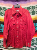 Vintage 60s Red Bronco Western Shirt