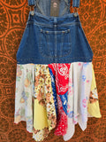 Unforgiven Upcycled Tea Towel Overall Dress