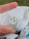 Vintage kids terrycloth swimsuit cover cabana jacket
