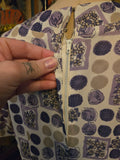 Vintage 60s Purple and White Rose & floral dress