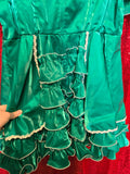 Vintage 80s Green Butterfly Square Dancing Dress