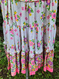 Vintage 70s pink square dancing