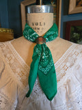 Abernathy's Handmade Green Bandana Bolo