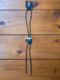 Reds Retro Mink Jaw and Beetle Shell Bolo Tie