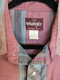 Unforgiven Upcycled Rose Blue Striped Western