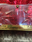Vintage Grey Lucite Purse