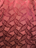 Vintage Set of two Burgundy Brocade Fabric Pieces