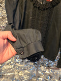 Vintage Black Victorian Inspired Blouse