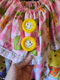 Odd Betties Vintage Pink Clown Collar and Apron