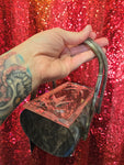 Vintage Grey Lucite Purse