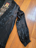 Antique 1920s Black Embroidered Flapper Dress
