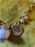Unforgiven Gold Religious Charm Necklace with bells