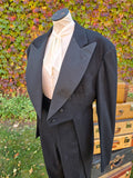 Antique 30s Wool Tuxedo Jacket with Tails and Pants