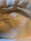 Vintage 30s Art Deco White  beaded clutch handbag